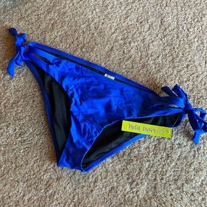 NWT Gianni Bini Royal Blue Side Tie Bikini Bottoms